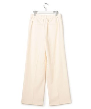 23区 【滝沢眞規子さん着用/洗える】ウォームストレッチ ワイド パンツ アイボリー系