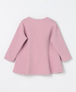 組曲 KIDS 【90-100㎝】フラワーキルト パーカー ラベンダー