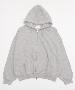 WEGO 【ユニセックス着用ITEM】バルーンBIGダブルZIPパーカー 杢グレー