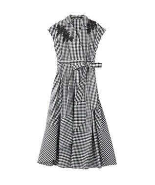 YECCA VECCA フラワーレースカシュクールワンピース Check