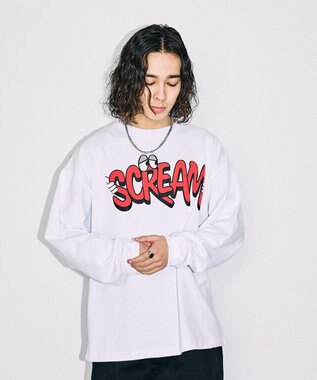 WEGO 【SETITEM】アクセ付きグラフィックロンT ホワイトその他