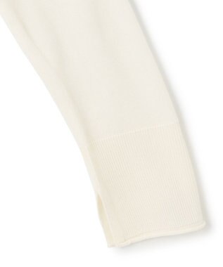 JOSEPH スーパーファインメリノシルク　ラウンドネックニット Oyster white