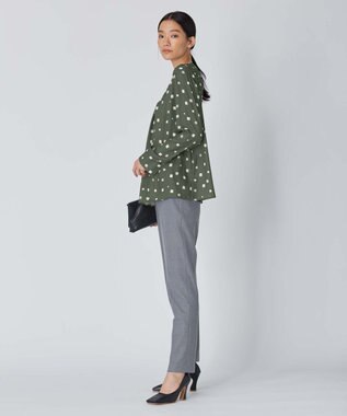 ICB 【洗える】 TR2WAYストレッチ パンツ グレー系