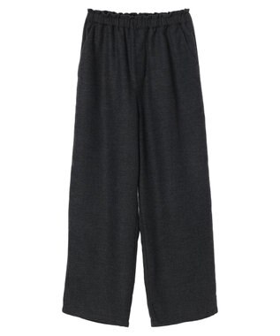 earth music&ecology ヘリンボーンイージーパンツ Black