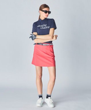 FILA GOLF／marie claire 【marie claire SPORT】 半袖モックネックシャツ ネイビー