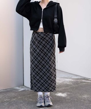 WEGO 【あったか】裏起毛Wジップショートパーカー ブラック