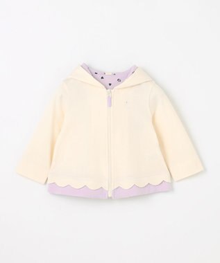 組曲 KIDS 【80-90㎝】LOVE Parent パーカー オフホワイト系