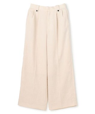 UNFILO 【セットアップ着用可】TENNEN TOUCH タックワイドパンツ ベージュ