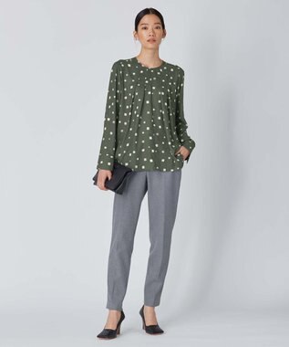 ICB 【洗える】 TR2WAYストレッチ パンツ グレー系