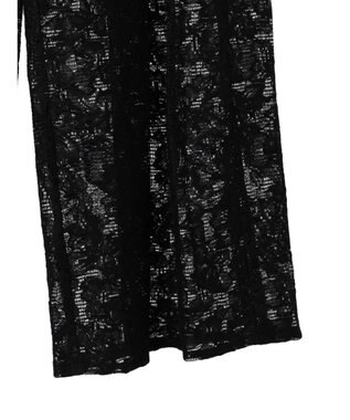 Green Parks レースタックパンツ Black