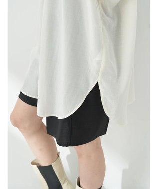 earth music&ecology ショルダースリットシャツ Off White