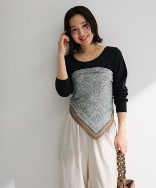 Green Parks バレエネックリブインナー Black