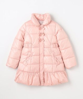 ANY KIDS 【フード取り外し/洗濯機可能】Aラインコート ピンク