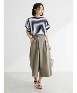 Green Parks 接触冷感　ガウチョパンツ Dark Beige