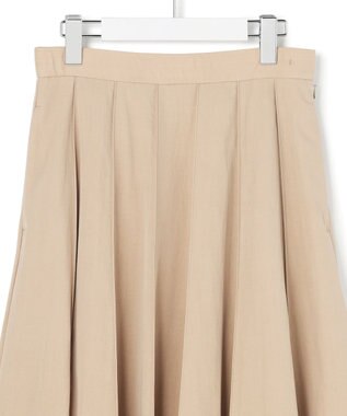 23区 L 【先行予約】マットライトタフタ フレアスカート ベージュ系