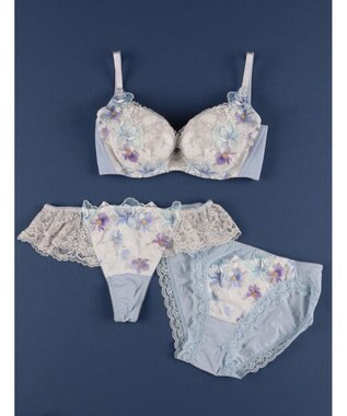 WACOAL 【ハグするブラ】 ブラジャー 体温を感知してカラダになじむ 谷間メイク 脇・背中すっきり レディース BRB498 /ワコール ブルー