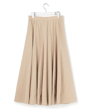 23区 L 【先行予約】マットライトタフタ フレアスカート ベージュ系