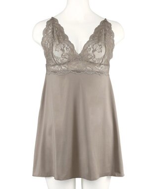 San-ai Resort（三愛水着楽園） 【新レース】カシュクール脇高スリップ 【northerly】 チャコール