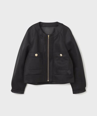 GRACE CONTINENTAL シアーダンボールブルゾン ブラック