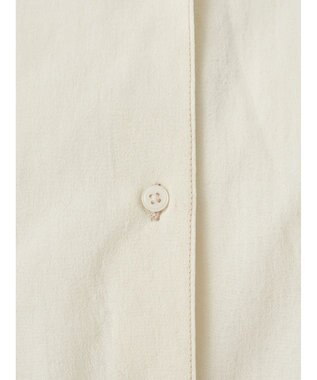 earth music&ecology 配色ステッチＢＩＧシャツ Ivory