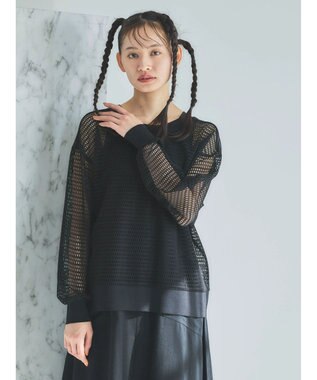 Green Parks ■ＥＳＣＡＲ　２ｗａｙメッシュプルオーバー Black