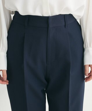 Green Parks ef-de タックテーパードパンツ Dark Navy