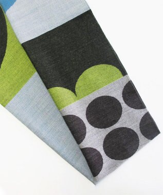 POLS ウールジャカードストール イエロー