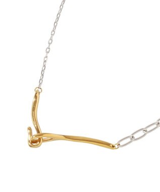 AMERICAN HOLIC 【ステンレス】バイカラーチェーンネックレス Silver