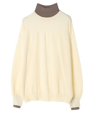 Green Parks ■ＡＪＵＧＡ．×ＧＰ　レイヤードハイネックニット Ivory