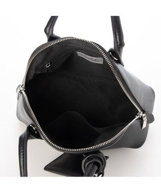 UNBILLION カシュカシュ cachecache / ポーチ付きシェル型ボストン ブラック