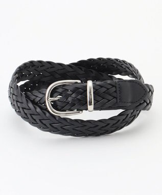 J.PRESS MEN レザーメッシュベルト ブラック系