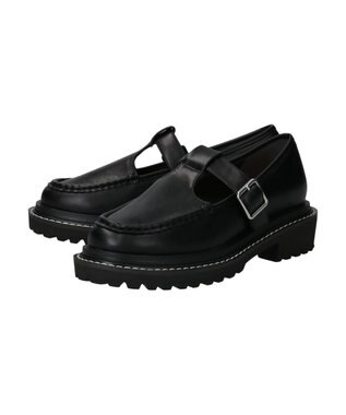 earth music&ecology ＯＲｉｅｎｔａｌ　ＴＲａｆｆｉｃ　Ｔストラップシューズ Black