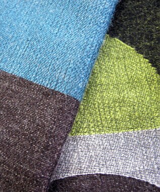 POLS ウールジャカードストール イエロー