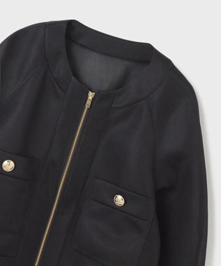 GRACE CONTINENTAL シアーダンボールブルゾン ブラック