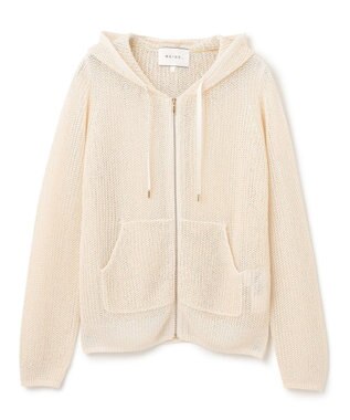 BEIGE， OPTICAL / ニットパーカー Ecru