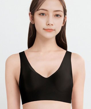 WACOAL 【GOCOCi ゴコチ】 ノンワイヤーブラ まるでつけていないような着ごこち 上向きで立体的なバストシルエット ブラトップ ハーフトップ レディース CGG536 /ワコール ブラック