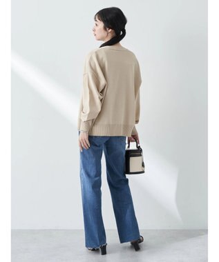 earth music&ecology ＶネックＺＩＰカーディガン Beige