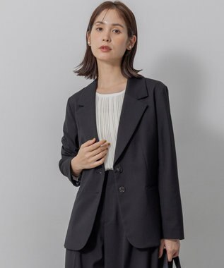 組曲 【加藤ローサさん着用】ハンサムツイル ジャケット ブラック系