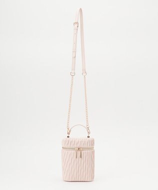 LA BAGAGERIE 【MONICA】ランダムプリーツバニティバッグ アイボリー