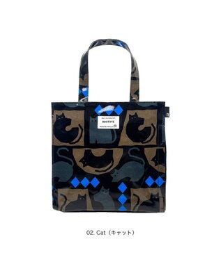 ROOTOTE 3611【ラミネート加工】EU.スクエア.ラミネート-U 02：キャット