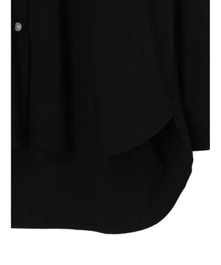 CRAFT STANDARD BOUTIQUE レーヨンデシンバンドカラーシャツ Black