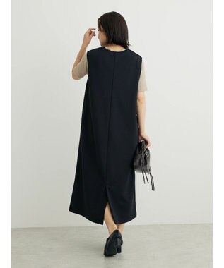 Green Parks キーネックダンボールジャンスカ Black