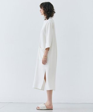 BEIGE， 【洗える】RUE / クロスオーバーVネックワンピース Meringue