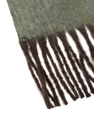 Green Parks ・ｆｕｒｒｙ　ｒａｔｅ　ヘアリーカラーマフラー Brown