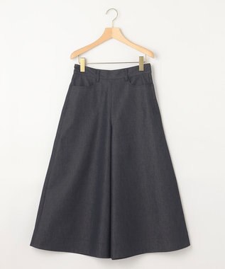 組曲 【洗える】デニムライクギャバ パンツ ネイビー系