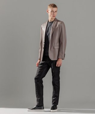 JOSEPH HOMME ライトラムナッパレザー　ジャケット ベージュ系