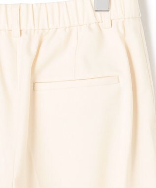 23区 【滝沢眞規子さん着用/洗える】ウォームストレッチ ワイド パンツ アイボリー系