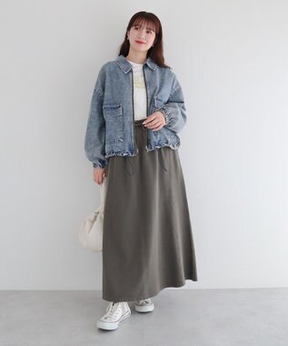 Green Parks ・ＥＬＥＮＣＡＲＥ　ＤＵＥ　デニムステンカラーブルゾ Light Indigo