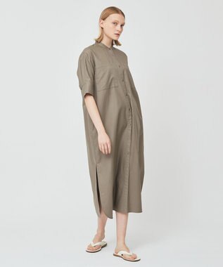 BEIGE， PERSIMMON / シャツワンピース Slate