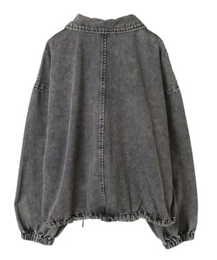 Green Parks ・ＥＬＥＮＣＡＲＥ　ＤＵＥ　デニムステンカラーブルゾ Black